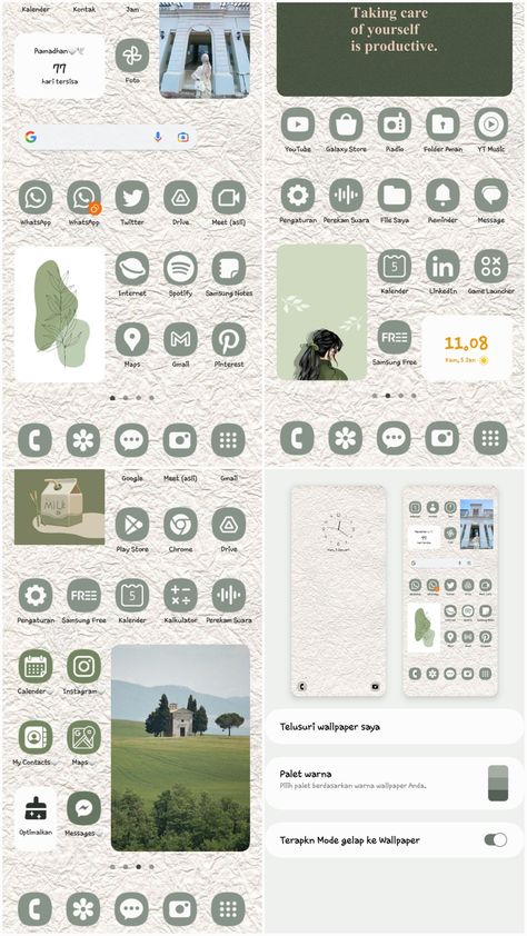 Android Wallpaper Widgets, Tema Wallpaper Hp Aesthetic, Android Widget Ideas, Tema Hp Aesthetic, Android Widget Design, The Day Before Widget, Phone Layout Ideas Android, Android Layout, Samsung Themes