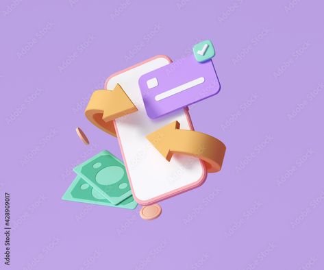 Digital Payment Illustration, Online Payment Illustration, Payment Illustration, Bill Illustration, Amazon Card, Money Icons, 3d Art Drawing, Crypto Coin, 3d Icons