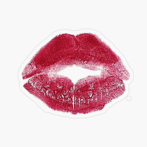 Get my art printed on awesome products. Support me at Redbubble #RBandME: https://www.redbubble.com/i/sticker/Red-Lipstick-Kiss-Print-by-verycoolandnice/159799397.O9UDB?asc=u Lipstick Kiss Art, Red Lipstick Kisses, Lipstick Print, Kiss Print, Cheek Kiss, Wallpaper Bible, Kiss Lipstick, Kiss Pictures, Kiss Art