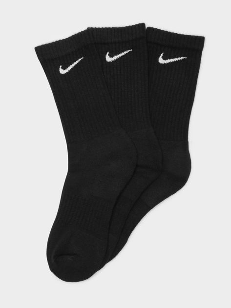 3 Pairs of Everyday Cushioned Training Crew Socks in Black - L Nike Socks Aesthetic Outfit, Outfits With Nike Socks, Medias Aesthetic, Nike Socks Aesthetic, Nike Socks Black, Nike Socks Women, Socks Over Leggings Outfit, Sneakers Women Outfit, Outfit Edits