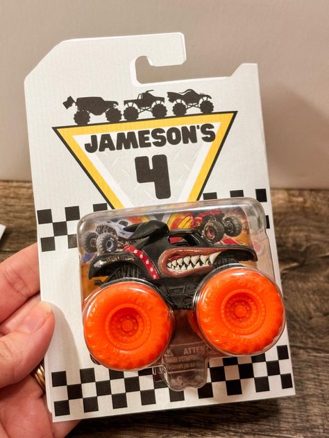 Custom Monster Truck Party Favors Packaging Monster Truck Theme Party Personalized Birthday Gifts & Party Supplies for Kids by BloomCrate on Etsy Monster Jam Birthday Favors, Monster Jam Birthday Party Favors, Monster Truck Second Birthday Party, Monster Truck Birthday Party Ideas Diy, Diy Monster Truck Arena, Monster Jam Party Favors, Hot Wheels Monster Truck Party, Monster Truck 3rd Birthday Party, Semi Truck Birthday Party