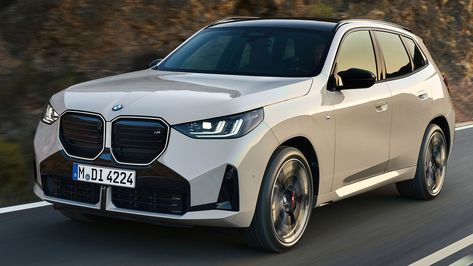 2025 BMW X3 First Look: A Bigger, More Electrified Compact Luxury SUV New Bmw X3, Bmw Compact, Mercedes Benz Glc Coupe, Mobil Bmw, Family Suv, Bmw Concept, Bmw X7, Tv Advertising, Bmw X4