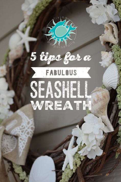 5 Tips for a Fabulous Seashell Wreath Unicorn Bathroom, Shell Wreaths, Rustic Nursery Decor, Remodel Basement, Seashell Wreath, Shell Wreath, Vine Wreath, Rustic Nursery, Beachy Decor