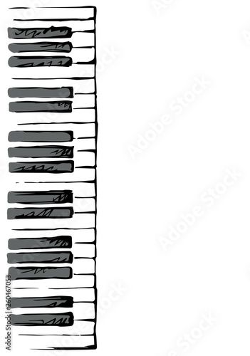 Piano Keys Drawing, Piano Drawing Easy, Piano Drawings, Piano Sketch, Music Art Painting, Key Drawings, Musical Keyboard, Wrap Around Tattoo, Ipad Drawing