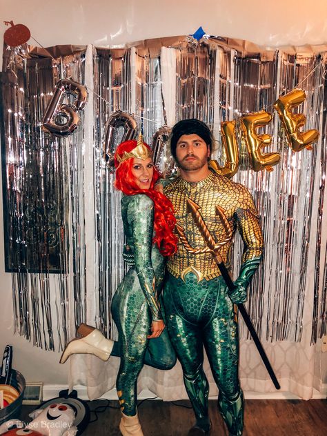 Aquaman Couples Costume, Aquaman And Mera Costume, Mera And Aquaman, Aquaman And Mera, Fun Costume Ideas, Best Halloween Costumes For Couples, Aquaman Costume, Halloween Couples Costume, Aqua Man