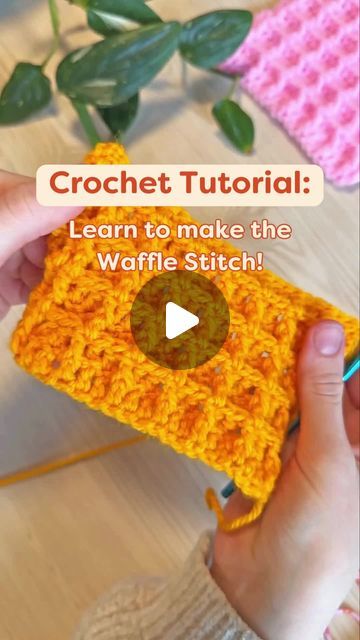 12K views · 1.1K likes | Hobbii - Yarn & Free Patterns on Instagram: "It is Friday, our favorite day during International Crochet Month! 🫶  This Friday, we're diving into the cozy depths of the waffle stitch - a stitch as delicious and comforting as it's name! 🧇😋  Perfect for adding texture to any project, the waffle stitch creates a beautiful, dense fabric that's ideal for blankets, scarves, and everything in between. 😍  Why do we love it? Well it is the irresistible texture! 🧶  Have you made a project with the waffle stitch? 🤩  Here's the pattern written out:  First, grab yarn and crochet hook...  1) Chain a multiple of 3+2. (Turning chain counts as the 1st stitch) 2) Work a row of double crochets (DC) 3) Chain 3, turn 4) DC into the front post (FP DC) 5) DC into the next 2 stitche Crochet Waffle Bag Free Pattern, Waffle Stitch Crochet Tutorial Videos, Waffle Stitch Crochet Sweater, Double Waffle Stitch Crochet, Waffle Stitch Crochet Tutorial, Waffle Stitch In The Round, Crochet Waffle Bag, Crochet Waffle Blanket Free Pattern, Waffle Stitch Crochet Blanket