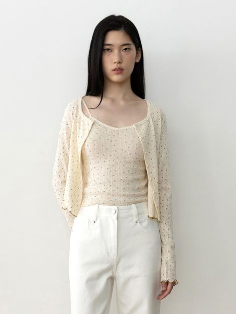 Color : IVORY_FREECountry of Origin : KOREA Korean Cardigan, Color Ivory, Dream Closet, Wardrobe, The Originals, Closet, Color