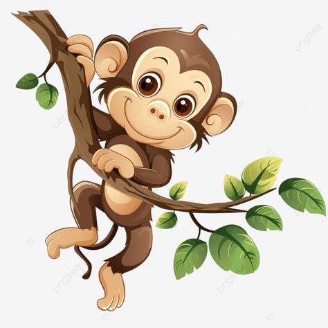 Monkey Cartoon Image, Monkey Png, Monkey Clipart, Jungle Cartoon, Monkey Hanging, Monkey Cartoon, Monkey Drawing, Monkey Illustration, Animals Safari