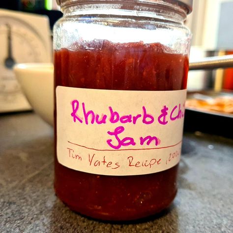 Baking Scrapbook, Ginger Substitute, Chili Jam, Fresno Chili, Chilli Jam, Rhubarb Jam, Ancho Chili, Harvest Recipes, Garden Harvest