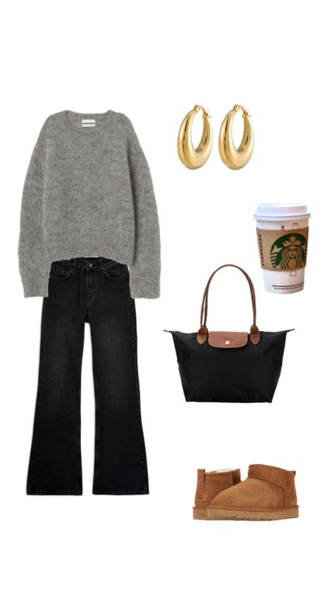 outfit, inspo, outfit summer, summer outfit inspo, summer outfit, fits, inspiration, school outfit, winter outfit, long champ bag, uggs, Starbucks Long Champ Bag Outfit Style, Long Champ Outfit, Long Champ Bag Outfit, School Outfit Winter, Long Champ Bag, Long Champ, Fits Inspiration, Closet Tour, Outfit Inspo Summer