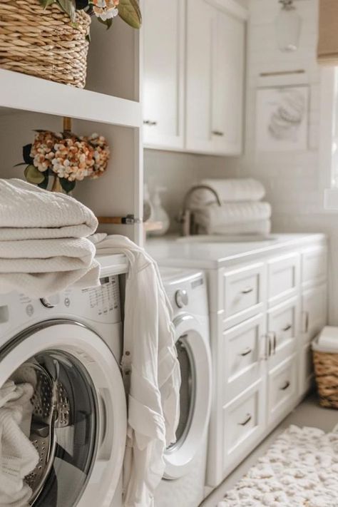 Laundry Room - Optimizing Your Layout Laundry Room Layout, Creative Design Ideas, Small Laundry Room Organization, Water Resistant Flooring, Laundry Room Layouts, Smart Organization, Laundry Essentials, Laundry Room Inspiration, Small Laundry Room