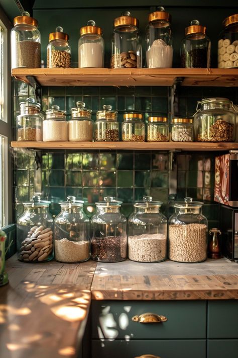 Make your kitchen stand out with eye-catching rustic farmhouse kitchen accessories that balance rustic charm with modern design. 🌿🏠 Rustic Modern Aesthetic, Kitchen Rustic Farmhouse, Detailed Kitchen, Earthy Kitchen, Witchy Kitchen, Farmhouse Dining Room Ideas, Apothecary Decor, Las Ramblas, Happy Friyay