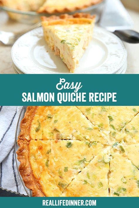 Quiche Recipes Seafood, Quiche Recipes Salmon, Salmon Quiche Recipes Easy, Canned Salmon Quiche, Fish Quiche Recipes, Salmon Quiche Recipes, Jane Craig, Salmon Pie, Classy Brunch