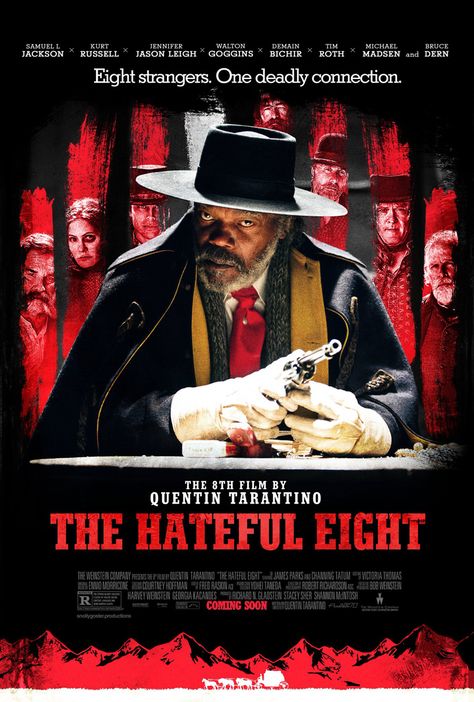 Hannover, Alt Posters, Quentin Tarantino Films, The Hateful Eight, Hannover Germany, Tarantino Films, Tim Roth, Harvey Weinstein, See Movie