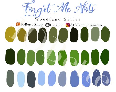 Color Palette: Woodland Series Bees and Trees Bird’s Nest Flora and Fauna Forget-Me-Nots Fox and Squirrels Lichen and Ferns Lumberjack Mushrooms and Moss Forget Me Nots, Bird Tree, Lumberjack, Flora And Fauna, Squirrels, Color Swatches, Color Palettes, Color Palette, Bee