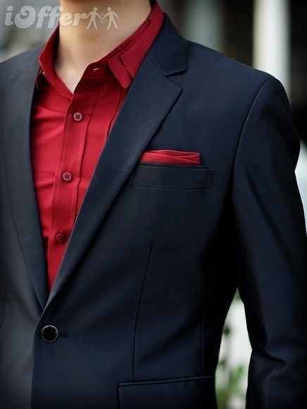 groomsmen suit outfit idea Black Suit Red Shirt, Black Blazer Outfit Men, Black Suit Red Tie, Mens Black Suit, Mens Red Dress Shirt, Suit With Red Tie, Dark Red Suit, Red Tie Men, Black And Red Suit