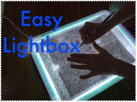 Photo Box Diy, Light Box For Tracing, Diamond Chart, Preschool Creative Art, Light Box Diy, Useful Projects, Baby Play Activities, Electronics Projects Diy, Plastic Bottle Crafts