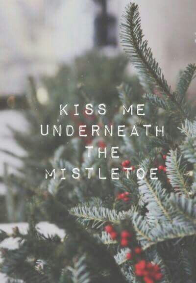 Kiss me underneath the mistletoe Christmas Mistletoe Aesthetic, Mistletoe Aesthetic, Mistletoe Quote, Merry Christmas Baby, Mistletoe Kiss, Merry Christmas Quotes, Fb Cover Photos, Oh Holy Night, Under The Mistletoe