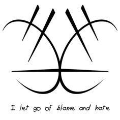 I Let Go Of Blame & Hate Sigil Symbols, Moon Glyphs, Pagan Protection, Wicca Tattoo, Protection Sigils, Witch Symbols, Sigil Tattoo, Magick Symbols, Rune Symbols