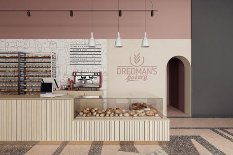 DREDMAN'S bakery on Behance English Bakery Interior, Bakery Shop Design, Bakery Interior, Bakery Design Interior, Bakery Design, Bakery Shop, Pastry Shop, Bakery Cakes, Architecture Interior Design