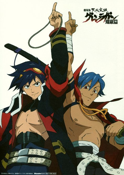 Kamina and Simon Gurren Lagann, Anime