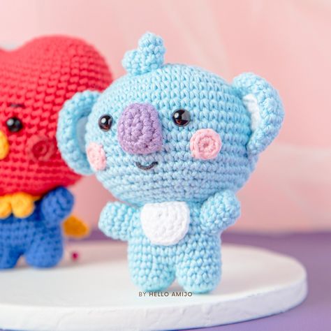 Koya Bt21 Crochet Pattern, Crochet Bt21 Pattern, Bt21 Tejidos A Crochet, Bt21 Crochet Free Pattern, Bt21 Crochet Pattern, Amigurumi Bts, Bts Amigurumi, Bt21 Crochet, Crochet Bts