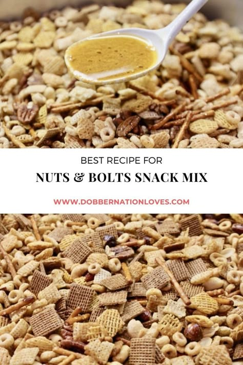 Recipe For Nuts And Bolts, Nuts And Bolts Recipe, Easy Holiday Snacks, Holiday Snack, Family Snacks, Food Film, Chex Mix Recipes, Healthy Nuts, Snack Mix Recipes