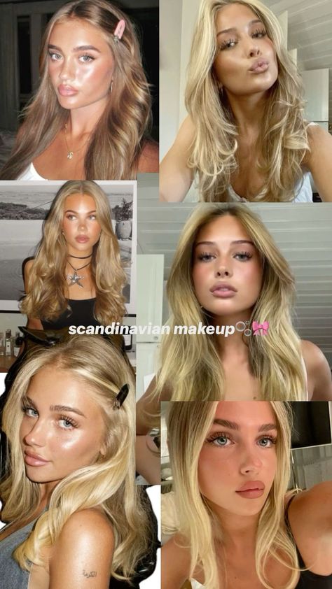 Scandinavian Makeup, Dewy Summer Makeup, Sunkissed Makeup, Haut Routine, Dag Make Up, Blonde Hair Makeup, Flot Makeup, Formal Makeup, Summer Makeup Looks