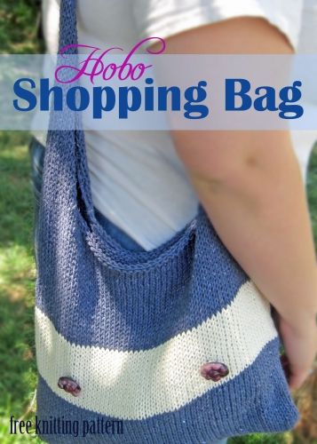 Shopping Bag Pattern, Hobo Bag Patterns, Knitting Bag Pattern, Knit Purse, Bags Pattern, Knitting Tote Bag, Bag Pattern Free, Hobo Bags, Tote Bag Pattern