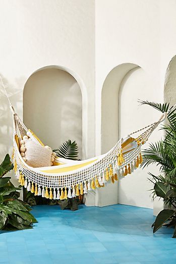 New Home and Furniture Décor for Spring | Anthropologie Outdoor Swivel Chair, Comfy Pillows, Outdoor Daybed, Plywood Furniture, Garden Accessories, Outdoor Dining Chairs, Outdoor Patio Furniture, Outdoor Living Space, Outdoor Patio