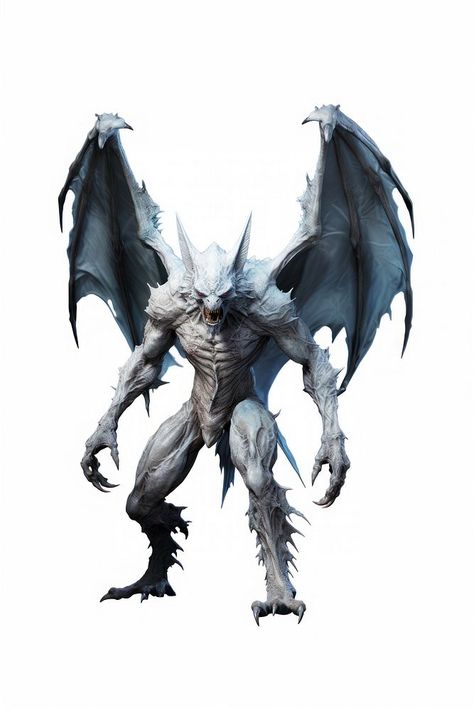 Ice demon bat devil white background representation accessories. AI generated Image by rawpixel. | premium image by rawpixel.com / Wee Ice Demon, Bat Demon, Ice Monster, Bat Animal, Creatures Art, Fantasy Monster, Mythical Creatures Art, Creature Art, Mythical Creatures