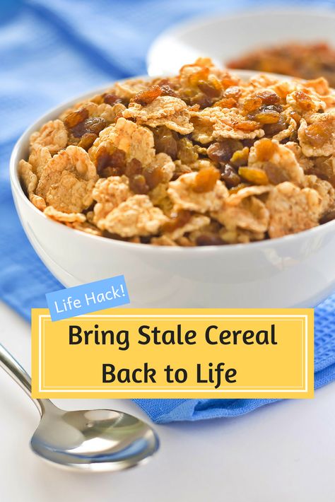 Bring back to life stale cereal How To Make Cereal, Breakfast Muffins, Cereal Recipes, Cooking Instructions, Back To Life, Cooking Kitchen, Kitchen Hacks, Bring Back, Simple Tricks