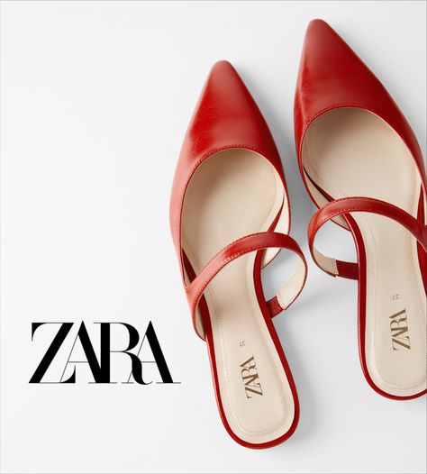 Chic Red Party Mules, Chic Red Mules For Party, Red Pointed Toe Summer Mules, Chic Pointed Toe Mules With Red Sole, Chic Mules With Red Sole, Red Spring Mules, Red Mules For Spring, Elegant Spring Mules With Red Sole, Red Mules For Spring Party