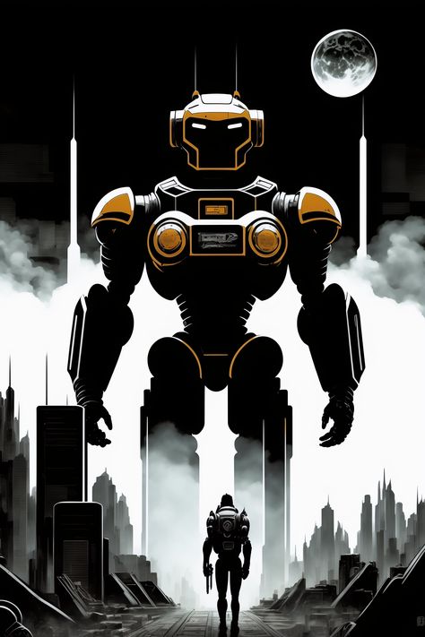 Download Free Mobile Phone Wallpaper Robot War Wallpaper S, Mobile Phone Wallpaper, Comic Book Panels, Taking Over The World, Grow Strong, Book Cover Art, Ink Art, Mobile Wallpaper, Cool Wallpaper