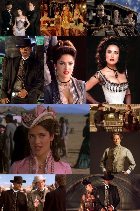 Rita Escobar - Salma Hayek - Wild Wild West 1999 Bandidas Costume, Wild West Costume Women Diy, Wild West Hairstyles, Rita Escobar, Wild Wild West Movie, Wild West Women, Black Panther Halloween Costume, Steampunk Western, Wild West Outfits