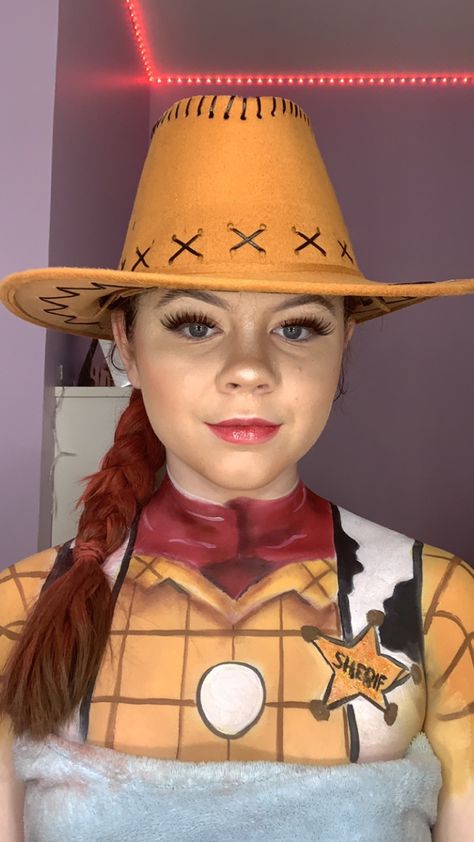 Woody Toy Story Makeup, Toy Story Makeup, Jessie Cosplay, Jessie Toy Story, Pretty Halloween Costumes, Pretty Halloween, Woody Toy Story, Girly Stuff, 30th Birthday