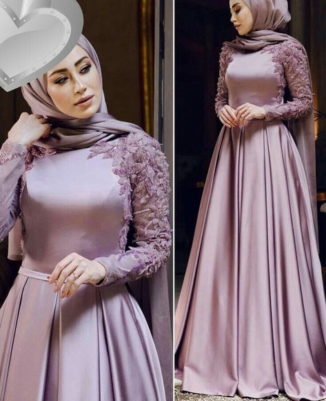 Dresses High Neck, Nature Outfits, Modest Evening Dress, Pinterest Style, Simple Gowns, Soiree Dress, Braut Make-up, Bridal Dress Fashion, Muslim Hijab