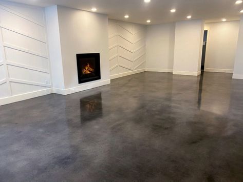 Like Wash Concrete Floors, Epoxy House Floor Concrete, Rooms With Concrete Floors, Glazed Concrete Floor, Polished Stained Concrete Floor, Basement Rugs Concrete Floors, Artistic Concrete Floor, Finished Concrete Floors Basements, Charcoal Concrete Floors