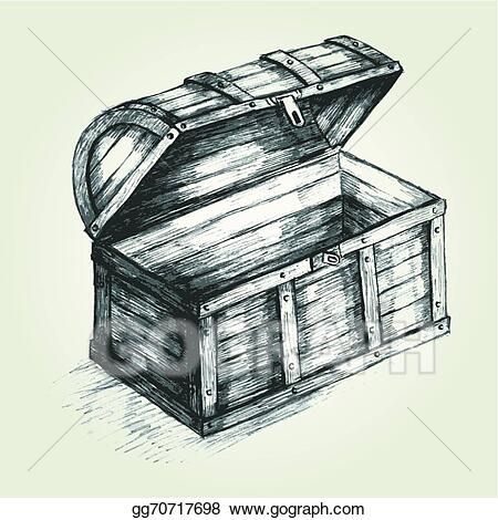 Treasure Chest Illustration, Chest Sketch, Cv Inspiration, Infographic Inspiration, Perspective Drawing Architecture, Underwater Theme, Dark Art Drawings, Color Pencil Art, Illustration Sketches