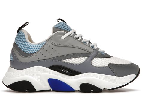 Dior B22 Sneakers in White/Blue Dior B22 Outfit Men, Dior B22 Sneakers, Tenis Dior, Nike Tech Tracksuit, Dior B22, Dior Outfit, Sneakers Outfit Men, Dior Sneakers, Men Dior