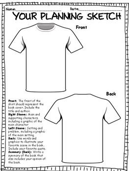 ***TSHIRT BOOK REPORT PROJECT w/ RUBRIC***BEST SELLER*** | TPT Classroom Worksheet, Intermediate Reading, Plan Lector, 3rd Grade Books, Book Report Projects, Guided Reading Kindergarten, Reading Projects, Substitute Teaching, Book Reports