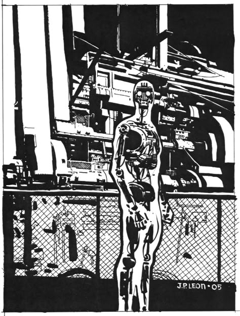 Cyberpunk Comic, Man And Machine, Machine Art, Arte Peculiar, Western Comics, Graphic Novel Art, Bristol Board, White Drawing, Bd Comics