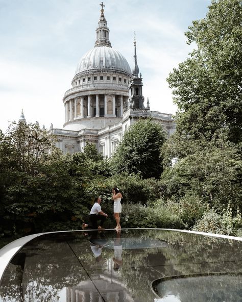 The most beautiful spot in london for a surprise proposal and engagement photos has got to be st. Pauls cathedral. #stpaulscathedral #londonengagement  #surpriseproposal #londonproposal #londonphotography London Proposal, Proposal Spots, St. Paul’s Cathedral, London Landmarks, St Pauls Cathedral, Surprise Proposal, Nails Done, Proposal Engagement, London Photography