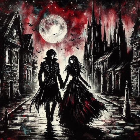 Alt Romance, جاستن بيبر, Summer Long Sleeve, Gothic Fantasy Art, Vampire Art, Gothic Aesthetic, Goth Art, Lo Fi, Arte Obscura