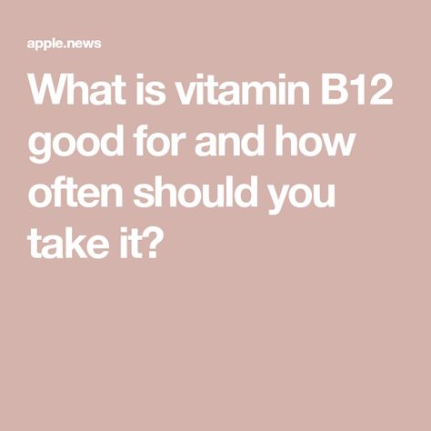 What is vitamin B12 good for and how often should you take it? Vitamin B12 Benefits, B12 Deficiency Symptoms, Nerve Problems, Vitamin B12 Deficiency, Human Nutrition, Vitamin Deficiency, Registered Dietitian Nutritionist, Body Cells, Fatty Fish