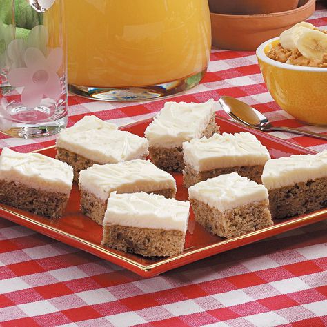 Banana Nut Bars Bars With Cream Cheese Frosting, Bars With Cream Cheese, Banana Buttermilk, Nut Bars, Banana Bars, Nut Bar, Cream Cheese Frosting Recipe, Banana Nut, With Cream Cheese Frosting