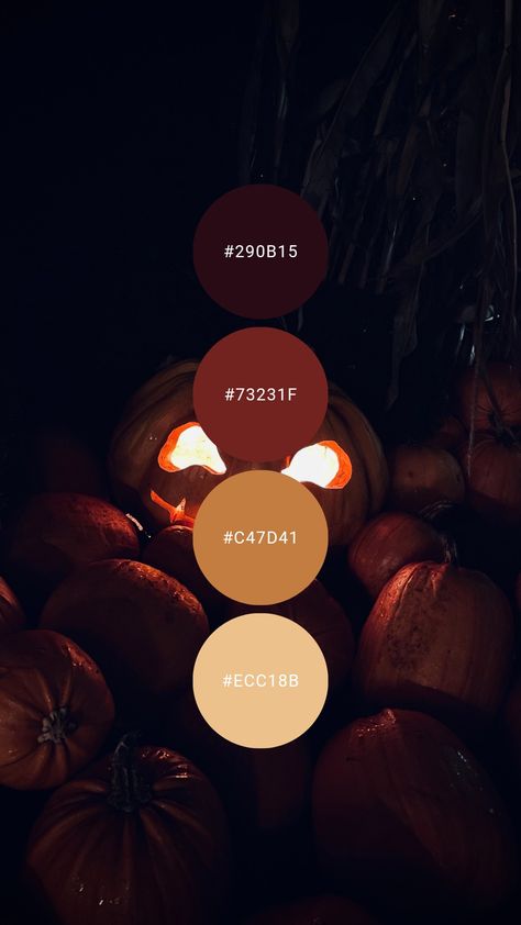 Dark Fall Palette, Warm Moody Color Palette, Dark Fall Color Palette, Halloween Colors Palette, Dark Color Combinations, October Color Palette, Halloween Palette, Evil Grin, Halloween Color Palette