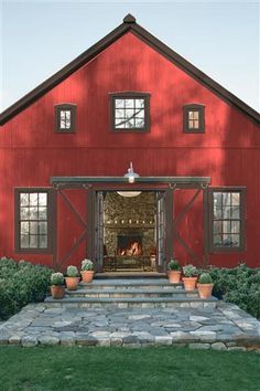 Look at the paint color combination I created with Benjamin Moore. Via @benjamin_moore. Siding: Bonaparte CC-64; Trim: Brown Sugar 2112-20. Red House Exterior, Exterior House Paint Color, Paint Color Combinations, Exterior House Paint, Metal Barn Homes, Red Houses, House Paint Color Combination, Color Combinations Paint, Farmhouse Floor Plans