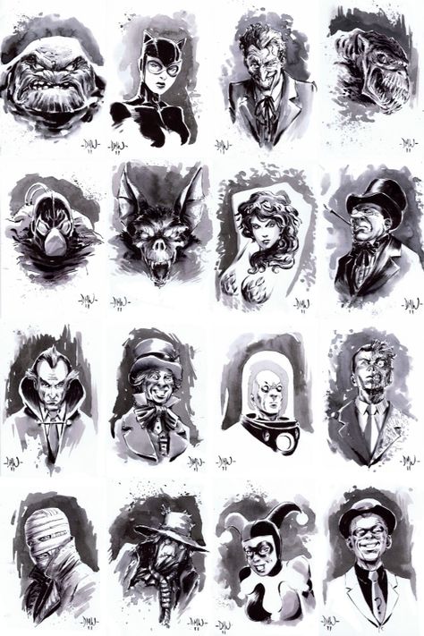 Batman Villians, Art Dc Comics, Joker Tattoo Design, Gotham Villains, Joker Tattoo, Batman Artwork, Arte Dc Comics, Batman Comic Art, Batman Universe