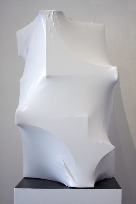 SO-IL, Losing Face, (Courtesy Jai & Jai) Fashion Installation, Classical Antiquity, Industrial Design Sketch, 카드 디자인, Architecture And Design, Shape And Form, Paper Sculpture, Shrink Wrap, Architecture Model